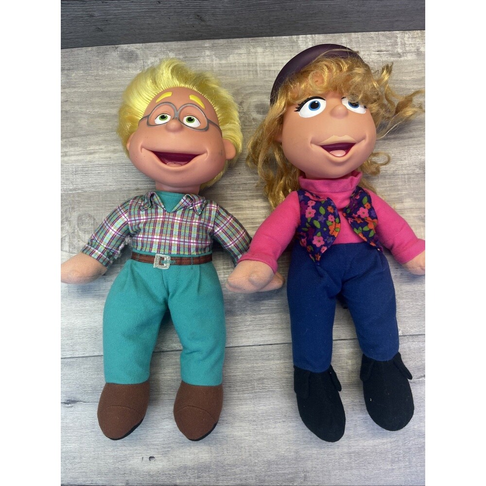 Puzzle Place Plush Dolls Fisher Price Ben Jody Vintage 90s Lot of 2